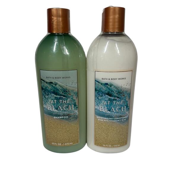Bath & Body Works Shampoo & Conditioner At The Beach 16 oz Full Size Set 2 Piece - Picture 2 of 6